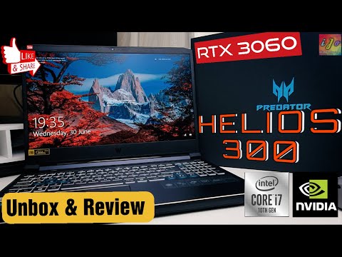 Acer Predator Helios 300 - RTX 3060 2021 Unbox and Review - Portable Gaming and Productivity Machine