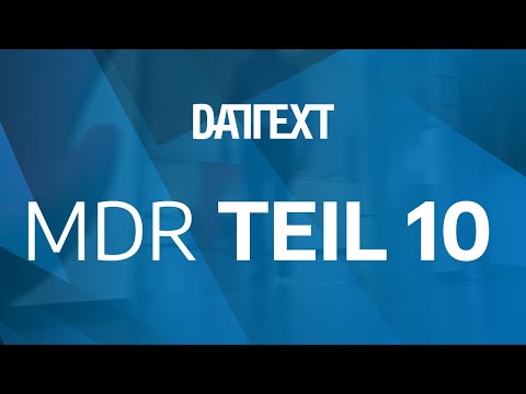 MDR Teil 10 – Dokumentenmanagement