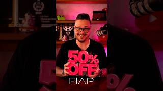 50% OFF na taxa de inscrição da FIAP 🖖 link no primeiro comentário