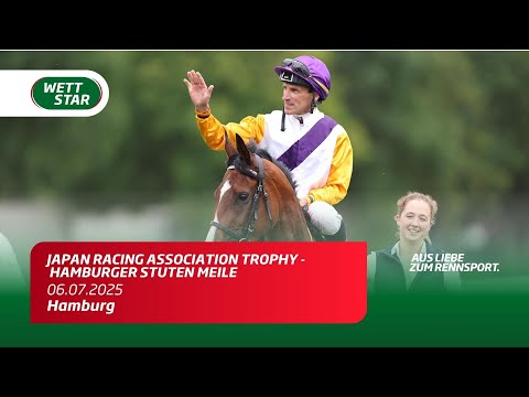 Japan Racing Association Trophy   Hamburger Stuten Meile | Sieger Santagarda - mit Siegerinerview