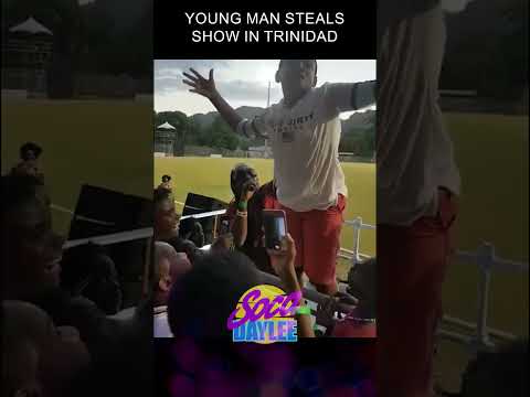 Young Man Steals Show From Farmer Nappy in Trinidad #trinidad #trinidadcarnival #soca