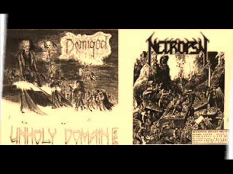 NECROPSY - Blasphemous Degradation (1991) DEMIGOD / NECROPSY SPLIT Finland
