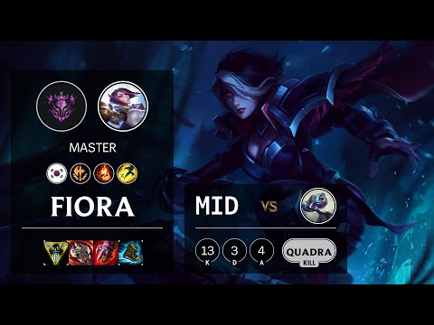 Fiora Mid vs Fizz - KR Master Patch 10.21
