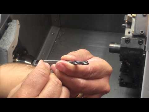 HOW TO SET A DRILL ON A HAAS CNC LATHE