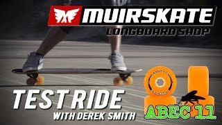 Test Ride Abec 11 Amber Freerides with Derek Smith | MuirSkate Longboard Shop