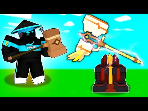 Crafting MYTHICAL HAMMER and It's OP in Roblox Bedwars..