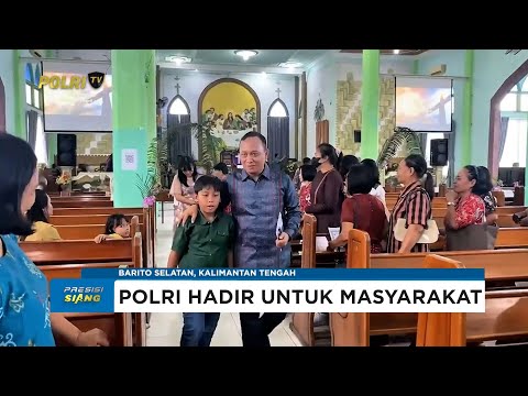 KAPOLRES BARITO SELATAN AJAK JEMAAT DOAKAN TUGAS POLRI DEMI KAMTIBMAS
