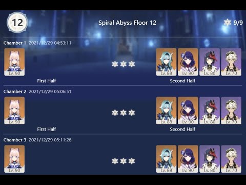 [GI] 2.3 Spiral Abyss Floor 12 First Half Kokomi C6 Solo