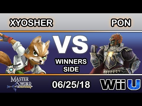Master Sword Monday - xYosher (Fox) Vs Pon (Ganon) Winners Pools - Smash 4