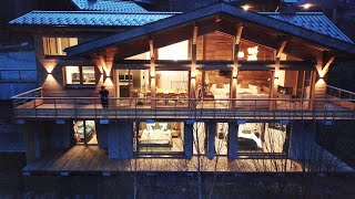 Touring A Multi-million Dollar French Alps Chalet Airbnb - Les Houches Chamonix France!