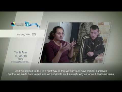 Video feedback of Alina Telychko, graduate of the Ukraine-Norway project, and her husband Yuri Telychko