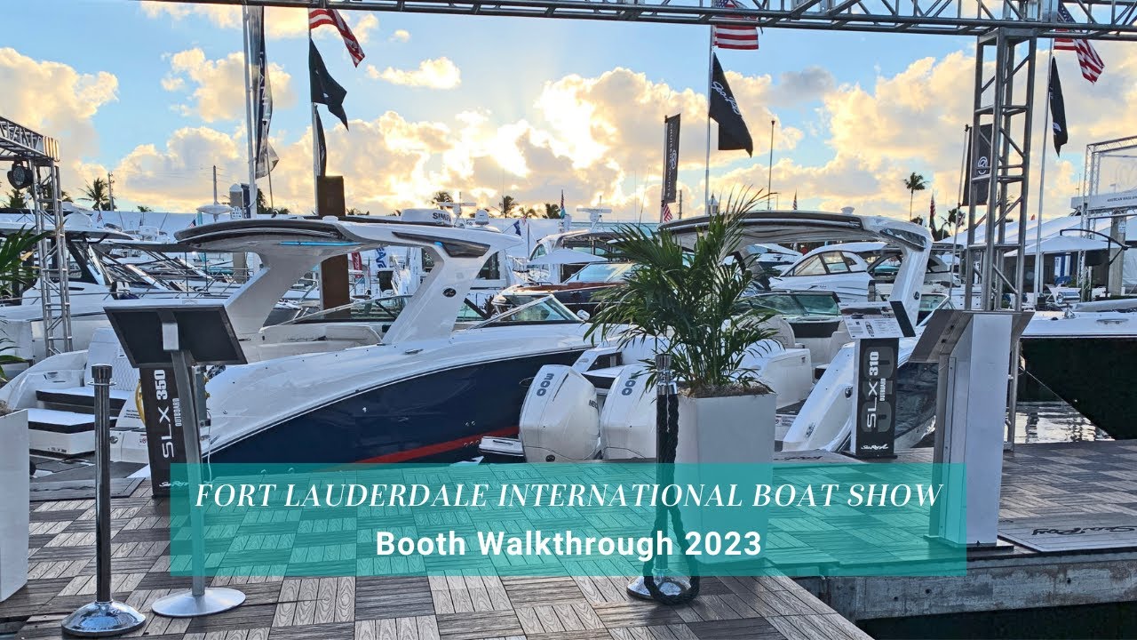 Fort Lauderdale International Boat Show Booth Walkthrough 2023 | Boat Shows | Sea Ray Boats