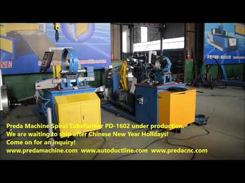 Preda Machine Spiral Tubeformer PD 1602 under production
