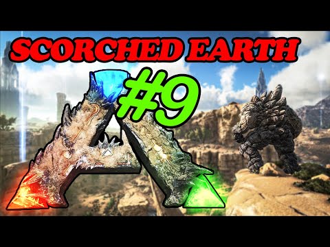 Ark Survival Evolved Scorched Earth! - Episode 9 (OUR FIRST REX!!!)