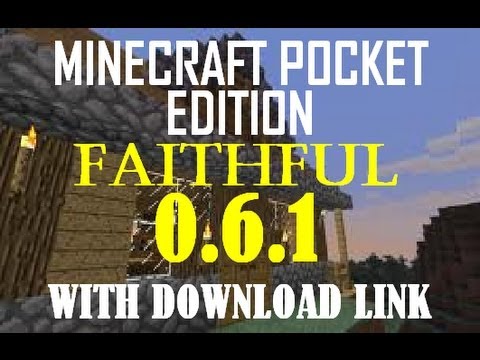 Minecraft PE - Faithful 0.6.1 Texturepack Review/LINK IN DESCRIPTION
