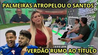 DEBATE: SEM NEYMAR E COM FLACO INSPIRADO, PALMEIRAS ATROPELA SANTOS E FICA PERTO DAS SEMIFINAIS