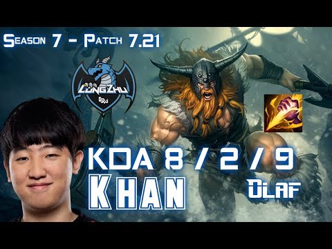 LZ Khan OLAF vs JARVAN IV Jungle - Patch 7.21 KR Ranked