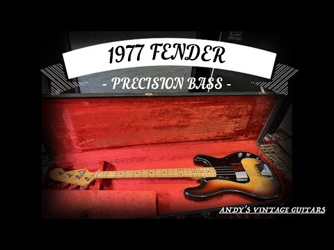 1977 FENDER PRECISION BASS - Andy's Vintage guitars
