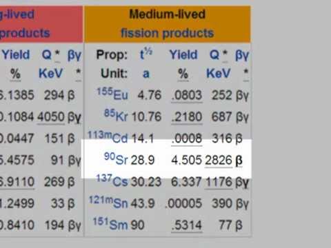 Nuclear radiation (3a)  Biological effects.(Strontium - 90)