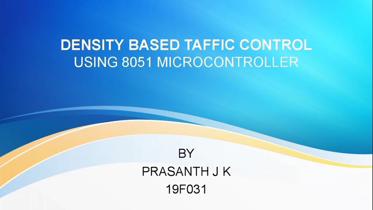Density Based Traffic control system using 8051 Microcontroller.