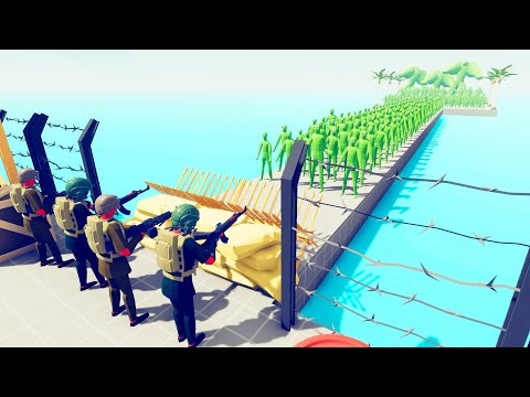 Zombie 100 Units vs Army - Totally Accurate Battle Simulator TABS