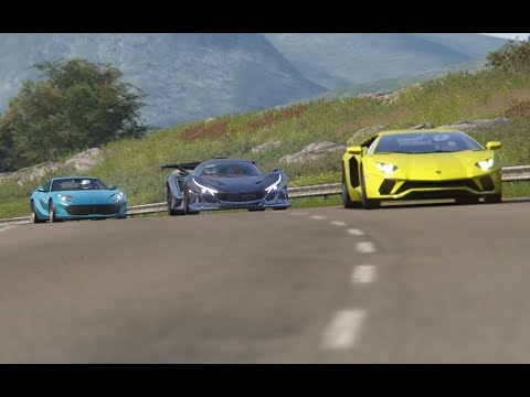 Apollo Intense Emozione vs Lamborghini Aventador S vs Ferrari 812 Superfast at Highlands