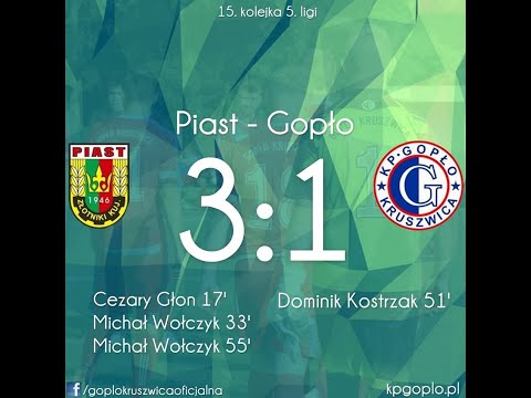Piast Złotniki Kujawskie - Gopło Kruszwica 3:1 (18.11.2017) [SKRÓT]