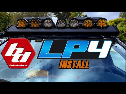 Install Baja Designs LP4 LED Lights to Uptop Overland Alpha Roof Rack Installation Instructions