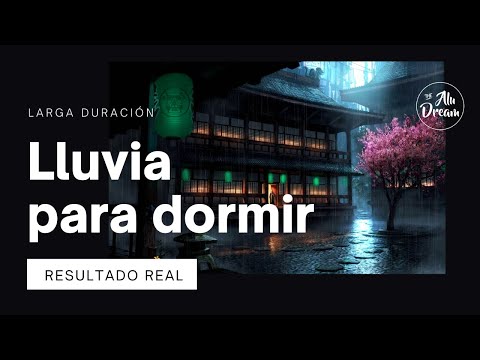 LLUVIA RELAJANTE PARA DORMIR DE 8 HORAS ▶ [ RESULTADO REAL ] 🌧