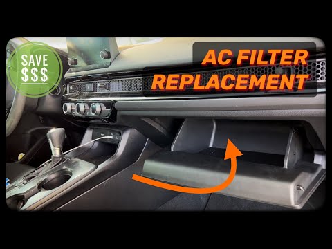 Honda Civic How To Replace Cabin Air Filter / AC Filter 2022, 2023 2024+