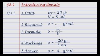 Introducing density