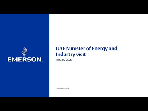 UAE's Minister of Energy & Industry visits the Emerson facility in Dubai