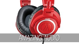 Video thumbnail for Audio Technica ATH-M50 RD Headphones Unboxing & Review @AudioTechnicaUK by Geekanoids