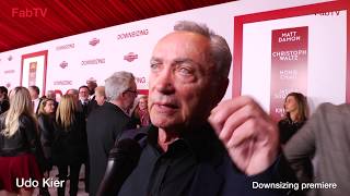 Actor Udo Kier at the Downsizing premiere video