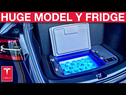 This HUGE Tesla Model Y Fridge/Freezer Does Not Disappoint!