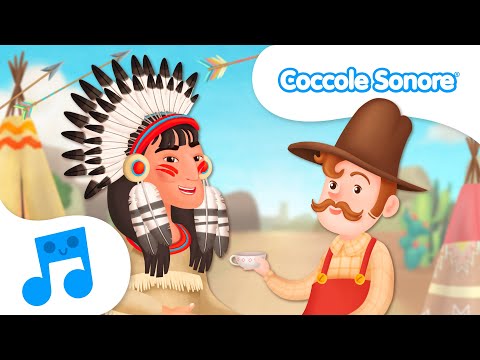 Viaggio nel Far West con Gli Indiani e il Cowboy Piero 🤠 - Canzoni per Bimbi - Coccole Sonore