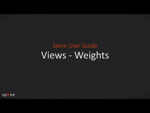 Spine Editor Guide - Views (Weights)