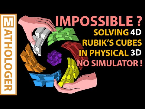 How to build and solve a 4D Rubik's cubes in physical 3D (no simulator!)