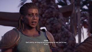 Assassin's Creed Odyssey Conversation Options with Xenia Pirate