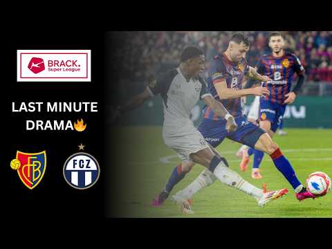 2 Tore in der Nachspielzeit! 😱 FC Basel vs FC Zürich | Super League Highlights