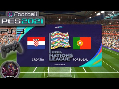 Croatia Vs Portugal UEFA Nations League MD3 eFootball PES 21 || PS3 Gameplay Full HD 60 Fps
