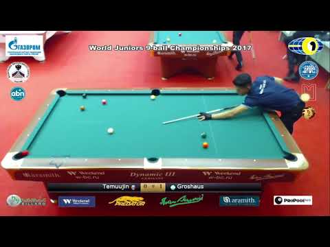 Temuujin Enkhbold v Groshaus Alexis World Juniors 9 ball Championship 2017