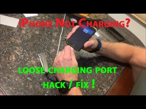Quick DIY iPhone Charger Port FIX - not charging, loose connection - 6, 7, 8, XS, XR, 11, 12 + ipad