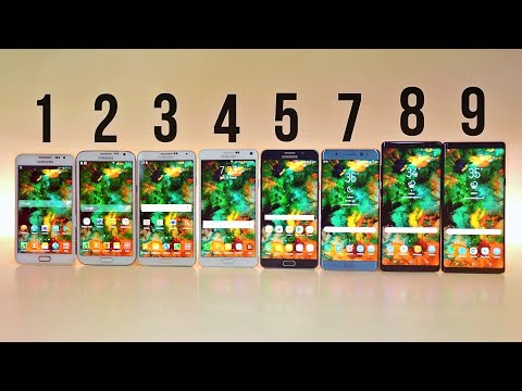 Samsung Galaxy Note 9 vs 8 vs 7 vs 5 vs 4 vs 3 vs 2 vs 1 - ULTIMATE COMPARISON!