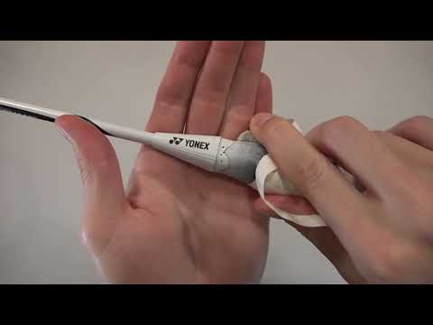 Badminton racket ASMR: Gripping my secondhand Yonex Duora Z-Strike (3UG5)