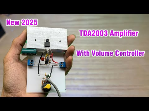 DIY Powerful Amplifier Using TDA2003 With Volume Controller | DCA Project