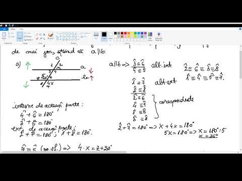 Unghiuri formate de doua drepte paralele si o secanta