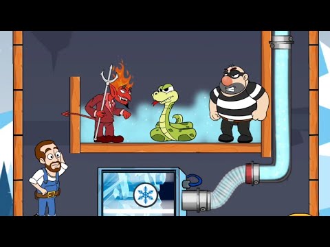 Home Pipe Rescue Gameplay All Game - Water Puzzle Game Pull The Pipe