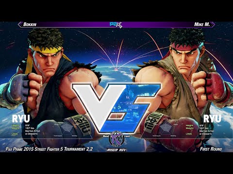#PAX2015 #SFV Tournament 2.2 FR - Bokkin (RYU) vs Mike M (RYU-DIC)