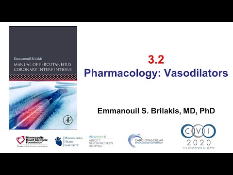 3.2. Manual of PCI - Pharmacology: vasodilators